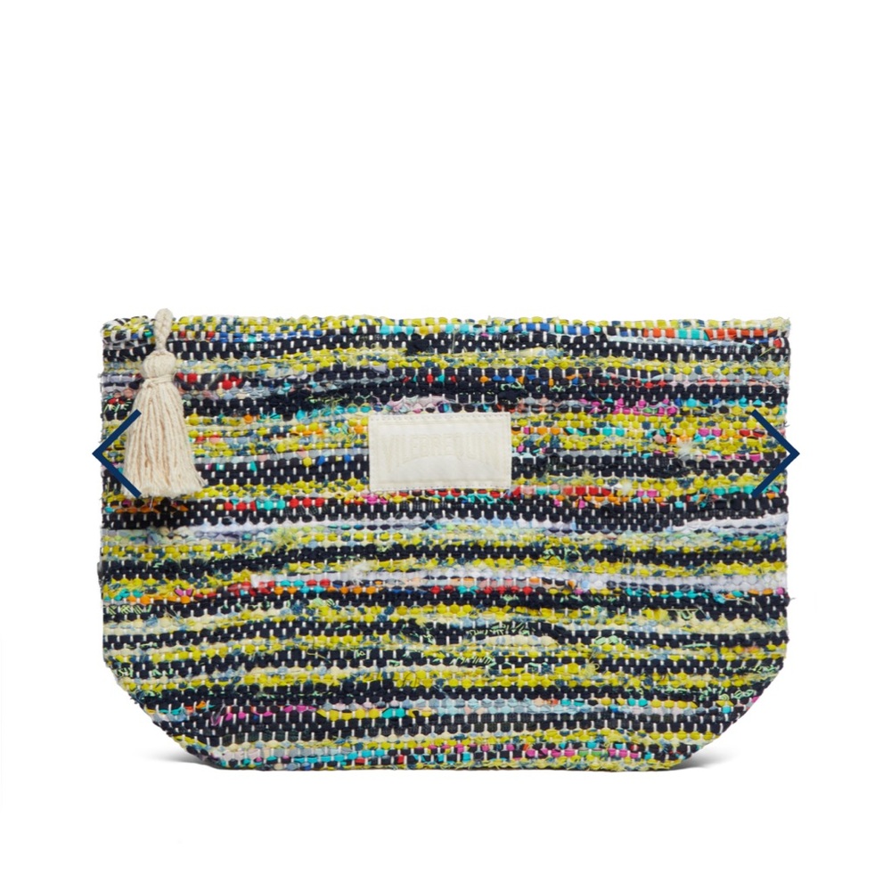 Multicolor Woven Clutch Bag